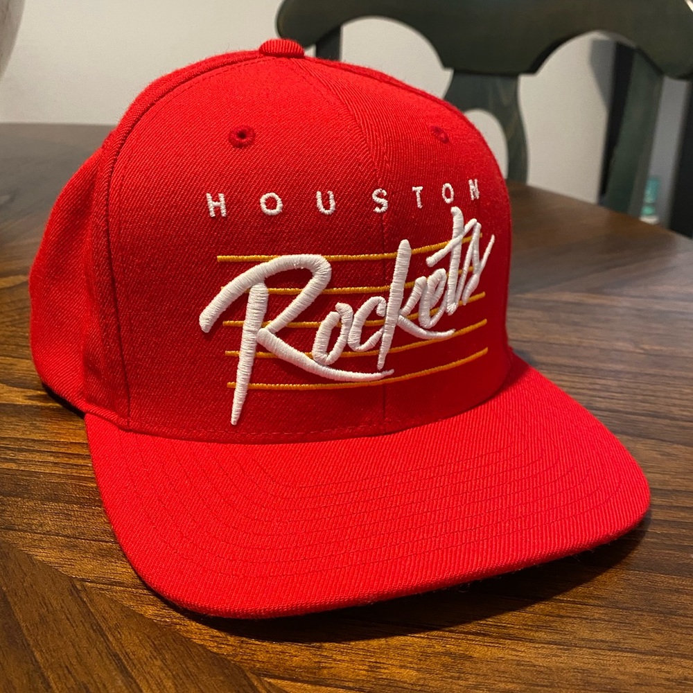 Houston Rockets Mitchell and Ness Hat - Red Snapback
